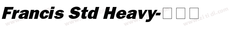 Francis Std Heavy字体转换